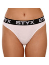 Styx Dámská tanga Styx sportovní guma bílá