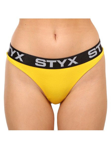Styx Dámská tanga Styx sportovní guma žlutá