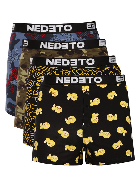 Nedeto Sada čtyř - pánské trenky Nedeto vícebarevné