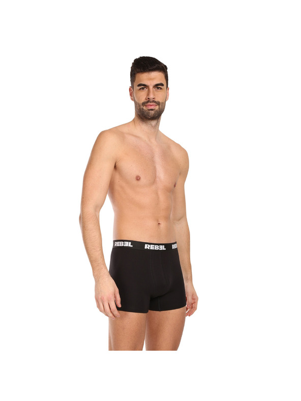 Nedeto Sada tří - pánské boxerky Nedeto Rebel černé