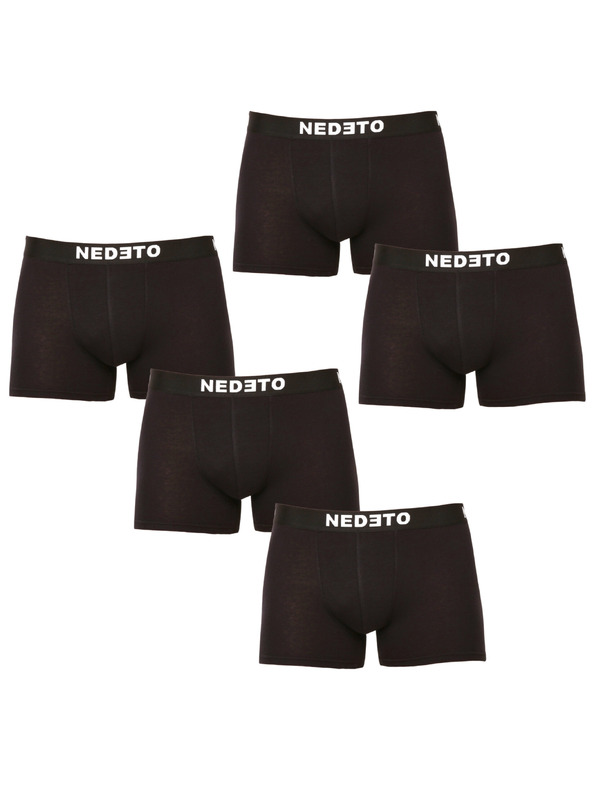 Nedeto Sada pěti - pánské boxerky Nedeto černé