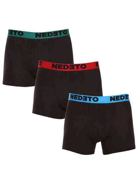 Nedeto Sada tří - pánské boxerky Nedeto černé