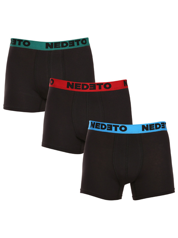 Nedeto Sada tří - pánské boxerky Nedeto černé