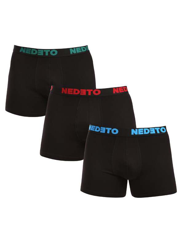 Nedeto Sada tří - pánské boxerky Nedeto černé