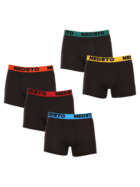 Nedeto Sada pěti - pánské boxerky Nedeto černé