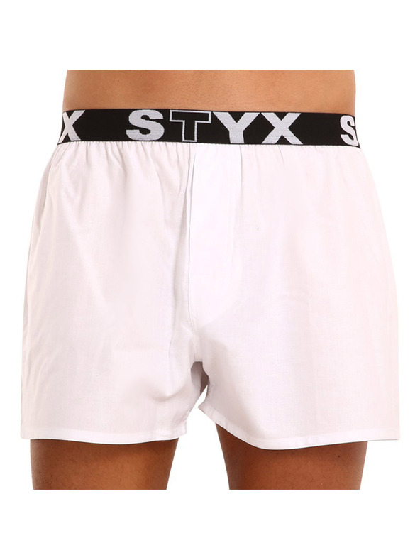 Styx Pánské trenky Styx sportovní guma bílé