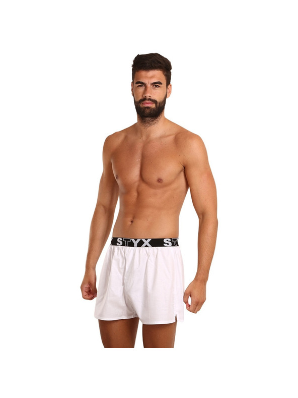 Styx Pánské trenky Styx sportovní guma bílé