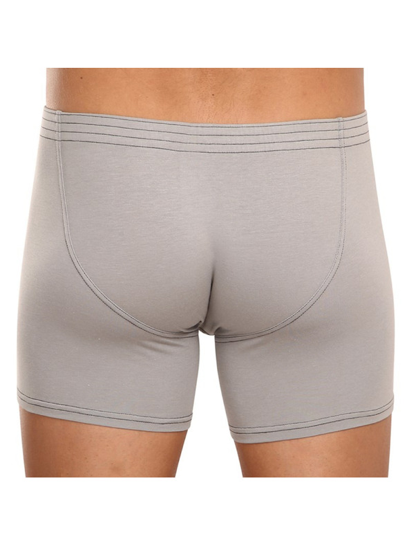 Styx Pánské boxerky Styx long klasická guma světle šedé