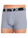 Styx Pánské boxerky Styx sportovní guma světle šedé