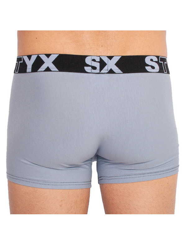 Styx Pánské boxerky Styx sportovní guma světle šedé