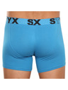Styx Pánské boxerky Styx long sportovní guma světle modré