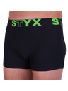 Styx Pánské boxerky Styx sportovní guma nadrozměr černé