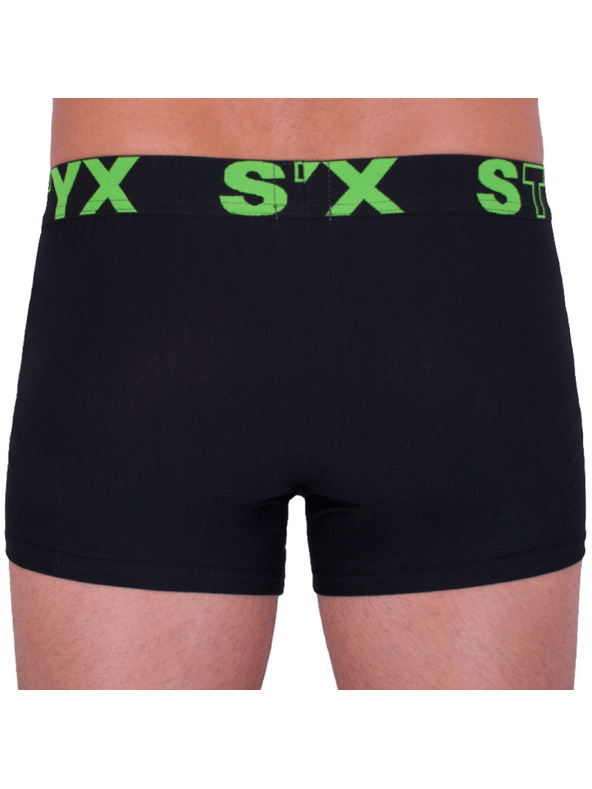 Styx Pánské boxerky Styx sportovní guma nadrozměr černé