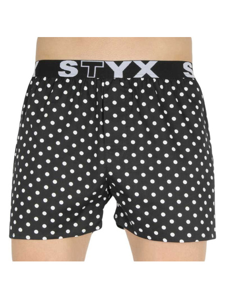Styx Pánské trenky Styx art sportovní guma puntíky