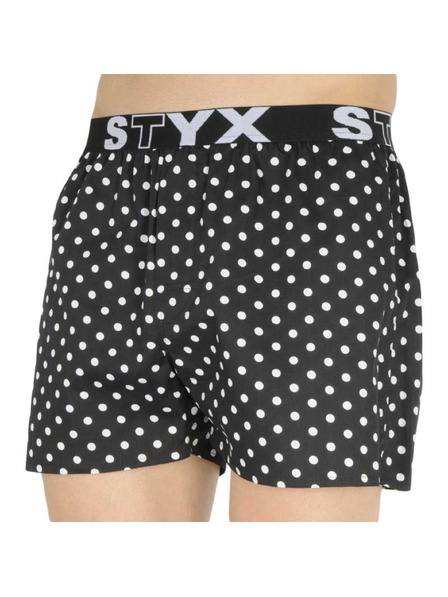 Styx Pánské trenky Styx art sportovní guma puntíky