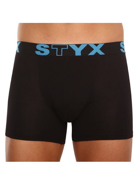 Styx Pánské boxerky Styx long sportovní guma černé