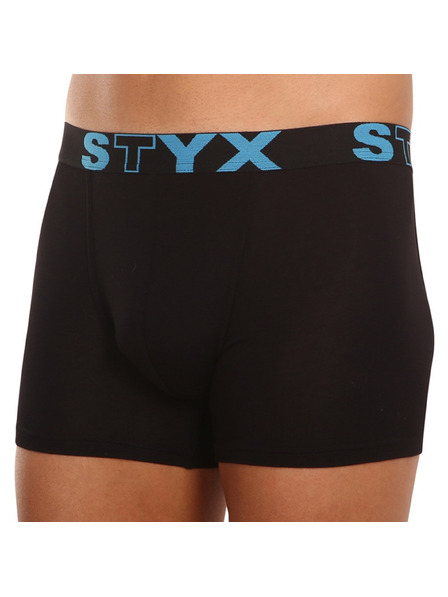 Styx Pánské boxerky Styx long sportovní guma černé