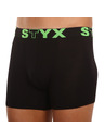 Styx Pánské boxerky Styx long sportovní guma černé