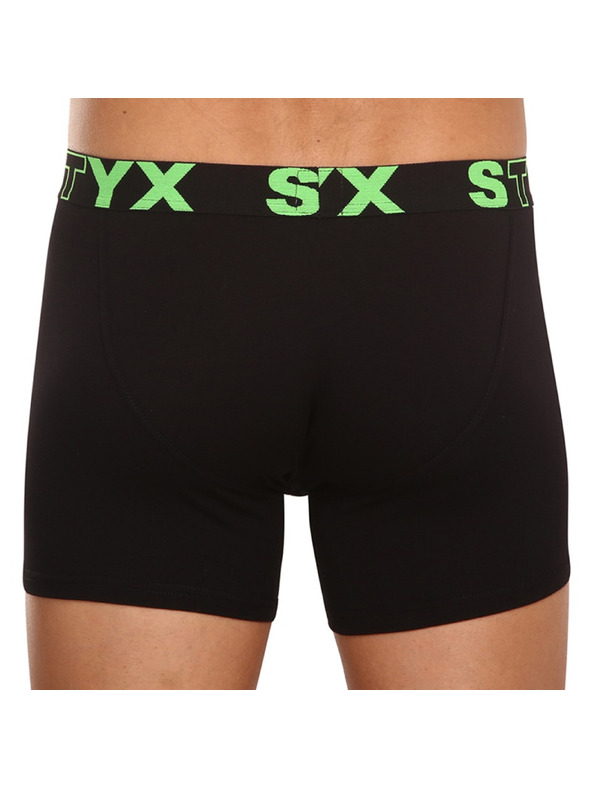Styx Pánské boxerky Styx long sportovní guma černé