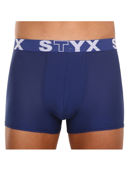 Styx Sada tří - pánské boxerky Styx sportovní guma tmavě modré