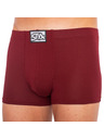 Styx Pánské boxerky Styx klasická guma vínové