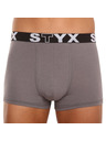 Styx Pánské boxerky Styx sportovní guma tmavě šedé
