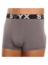 Styx Pánské boxerky Styx sportovní guma tmavě šedé