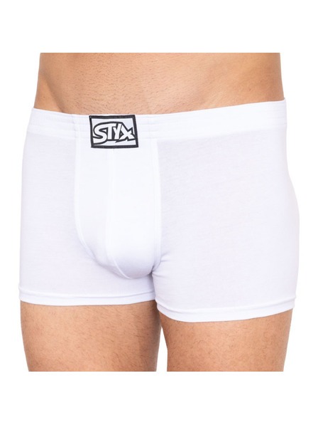 Styx Pánské boxerky Styx klasická guma bílé