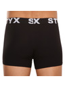 Styx Pánské boxerky Styx sportovní guma nadrozměr černé