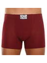 Styx Pánské boxerky Styx long klasická guma vínové
