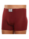 Styx Pánské boxerky Styx long klasická guma vínové