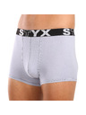 Styx Pánské boxerky Styx sportovní guma světle šedé