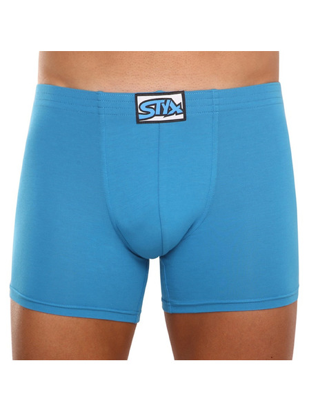 Styx Pánské boxerky Styx long klasická guma modré