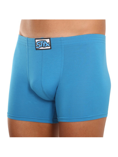 Styx Pánské boxerky Styx long klasická guma modré