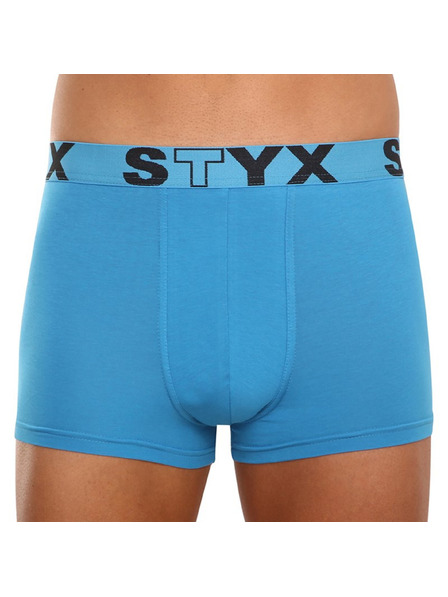 Styx Pánské boxerky Styx sportovní guma světle modré