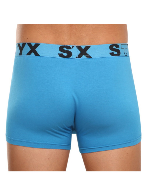 Styx Pánské boxerky Styx sportovní guma světle modré
