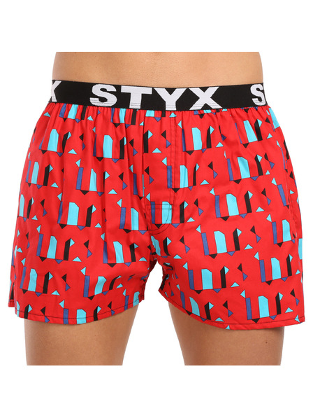 Styx Pánské trenky Styx art sportovní guma obrazce
