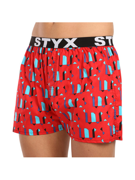 Styx Pánské trenky Styx art sportovní guma obrazce