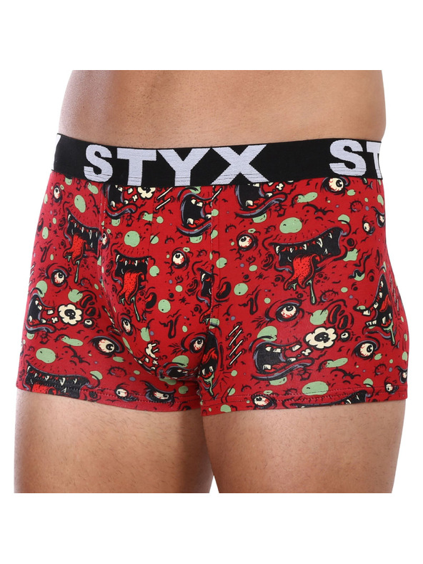 Styx Pánské boxerky Styx art sportovní guma zombie