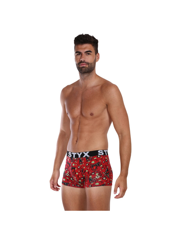 Styx Pánské boxerky Styx art sportovní guma zombie