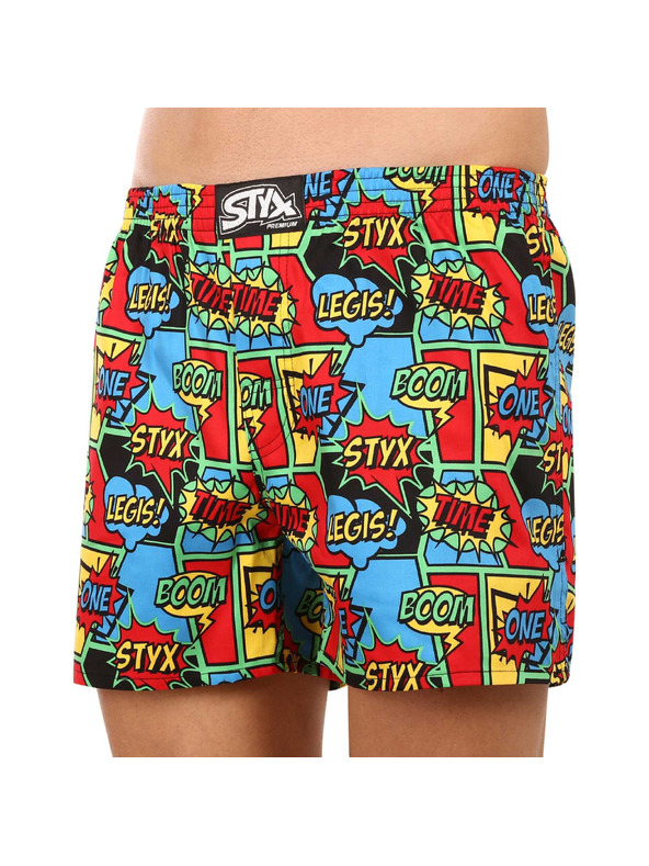 Styx Pánské trenky Styx premium art klasická guma boom
