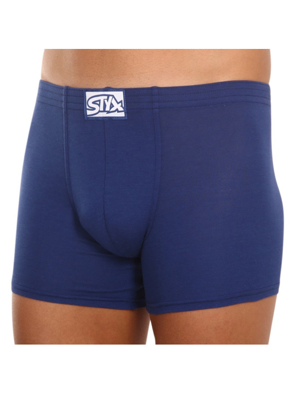Styx Pánské boxerky Styx long klasická guma modré