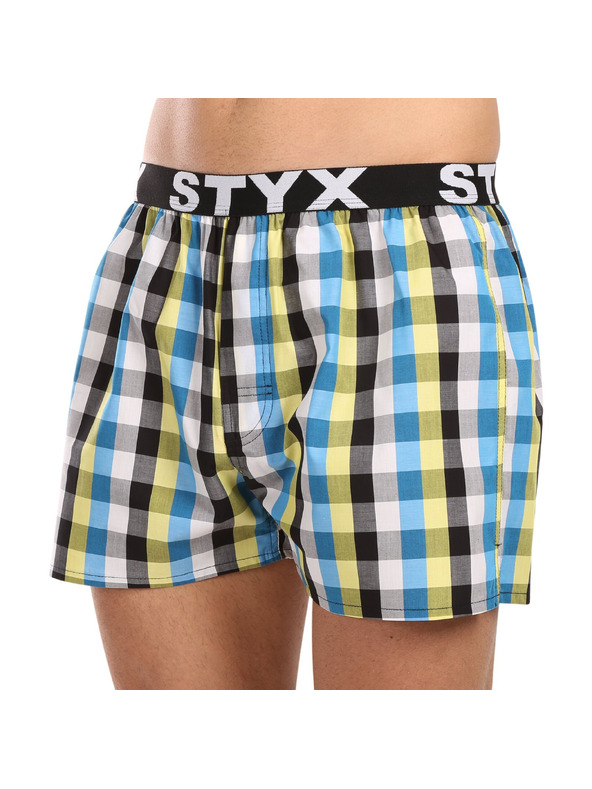 Styx Sada tří - pánské trenky Styx sportovní guma vícebarevné