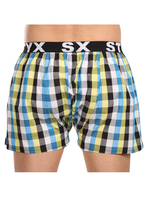 Styx Sada tří - pánské trenky Styx sportovní guma vícebarevné