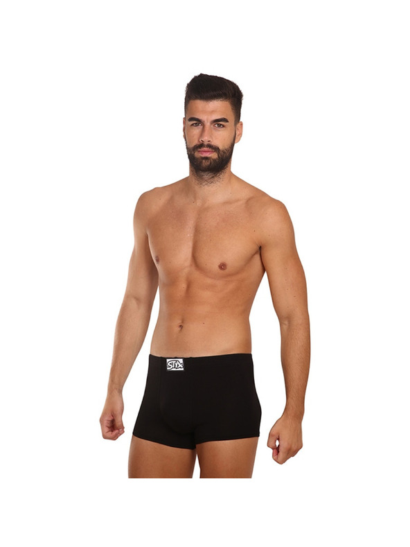 Styx Pánské boxerky Styx klasická guma černé