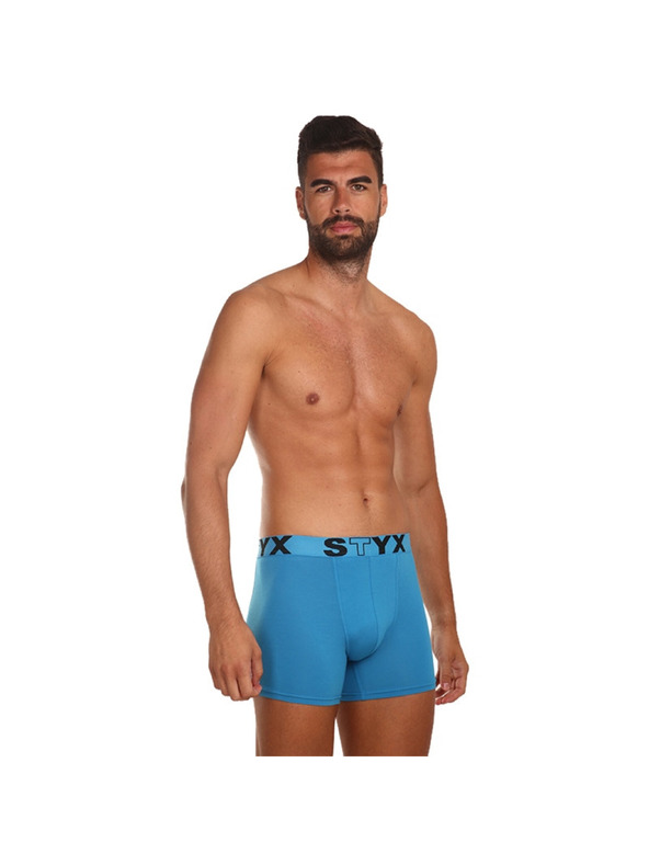 Styx Sada tří - pánské boxerky Styx long sportovní guma vícebarevné