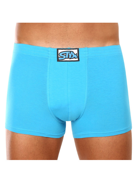Styx Pánské boxerky Styx klasická guma světle modré