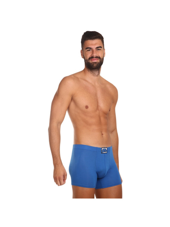 Styx Pánské boxerky Styx long klasická guma modré