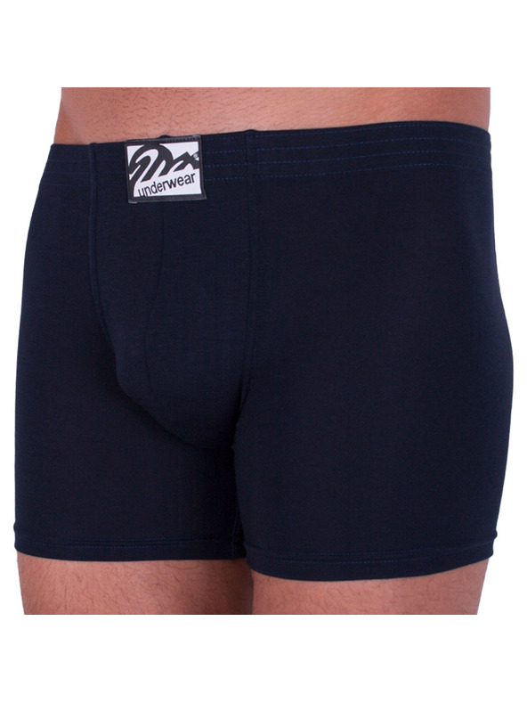 Styx Pánské boxerky Styx long klasická guma tmavě modré