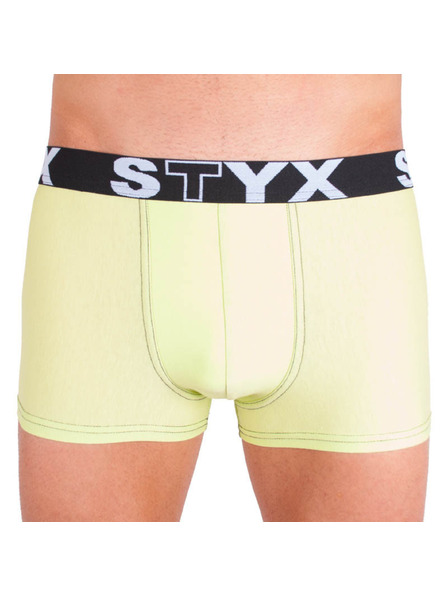 Styx Pánské boxerky Styx sportovní guma nadrozměr zelenkavé